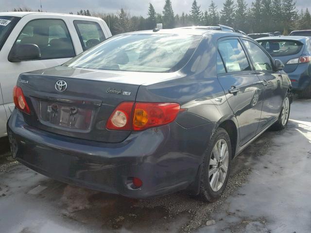 2T1BU40EX9C100268 - 2009 TOYOTA COROLLA BA GRAY photo 4