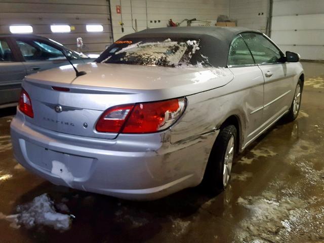 1C3BC5ED7AN184967 - 2010 CHRYSLER SEBRING TO SILVER photo 4