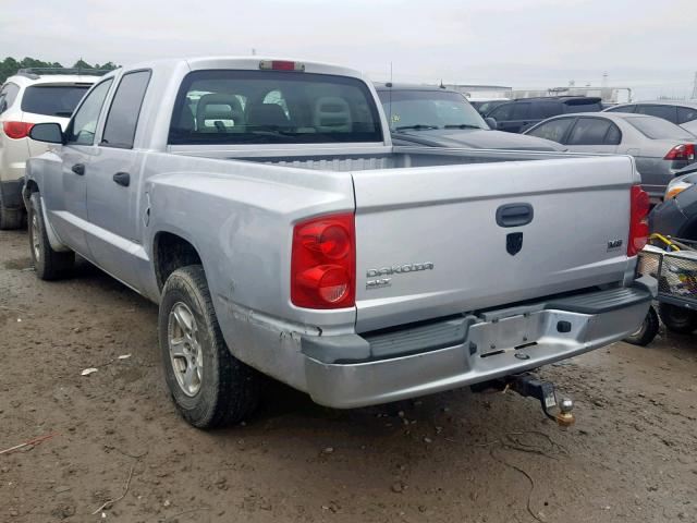 1D7HE48N76S533865 - 2006 DODGE DAKOTA QUA SILVER photo 3