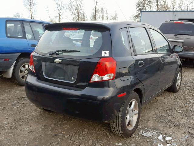 KL1TD62615B356112 - 2005 CHEVROLET AVEO BASE Qara foto 4