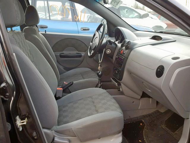 KL1TD62615B356112 - 2005 CHEVROLET AVEO BASE Qara foto 5