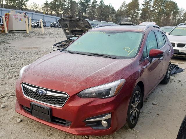 4S3GTAT62H3752997 - 2017 SUBARU IMPREZA LI RED photo 2