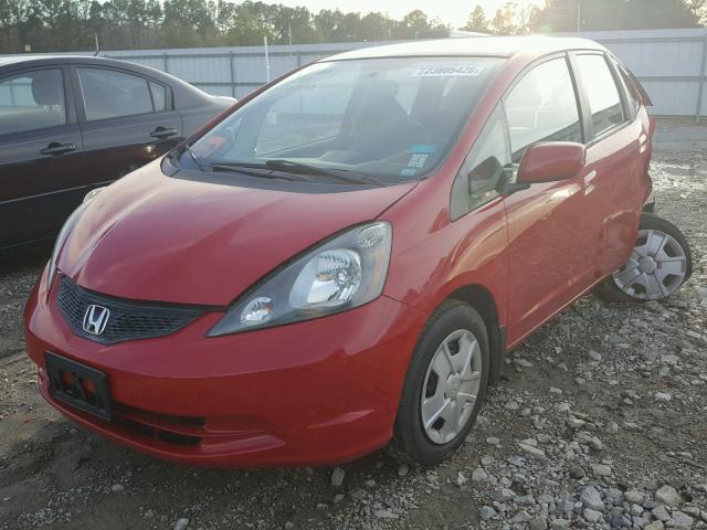 JHMGE8H39DC030355 - 2013 HONDA FIT RED photo 2