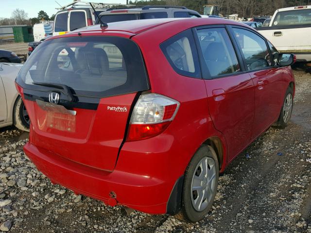 JHMGE8H39DC030355 - 2013 HONDA FIT RED photo 4