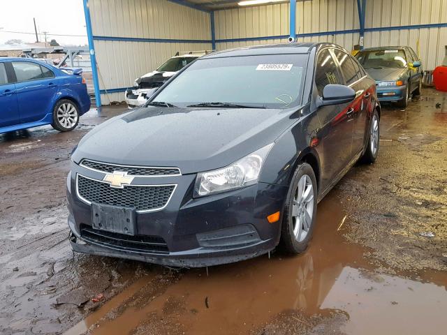 1G1P75SZ3E7219660 - 2014 CHEVROLET CRUZE BLACK photo 2