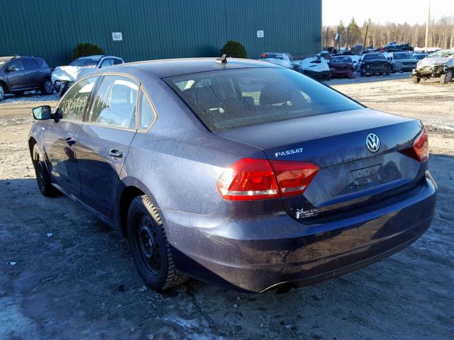 1VWAT7A30FC102383 - 2015 VOLKSWAGEN PASSAT S BLUE photo 3