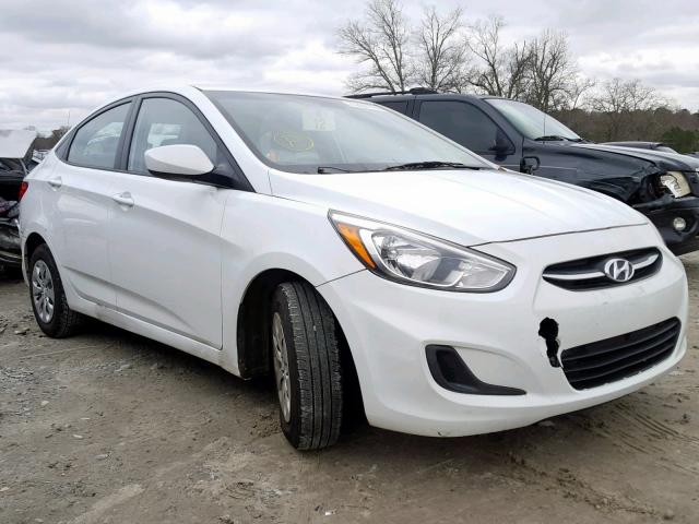 KMHCT4AE5GU994536 - 2016 HYUNDAI ACCENT SE WHITE photo 1