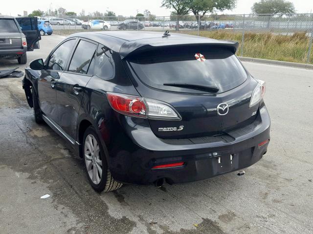 JM1BL1H53A1214272 - 2010 MAZDA 3 S BLACK photo 3