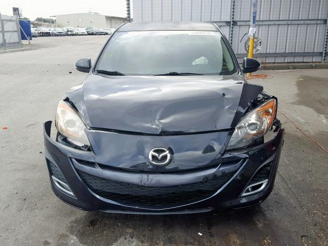 JM1BL1H53A1214272 - 2010 MAZDA 3 S BLACK photo 9