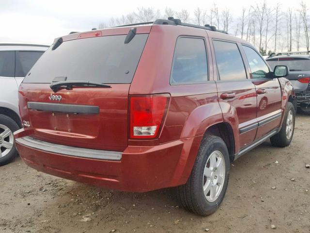 1J8GR48K28C122170 - 2008 JEEP GRAND CHER RED photo 4