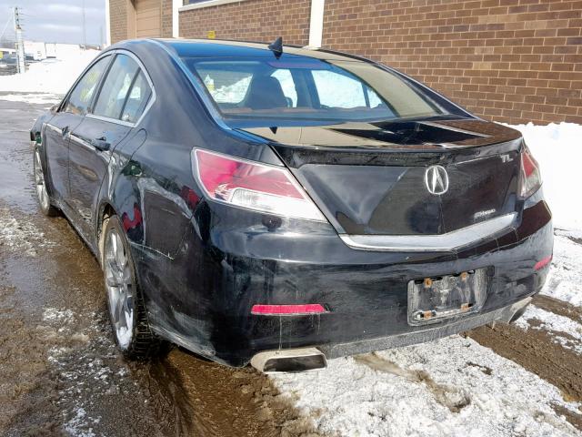 19UUA9F78DA003558 - 2013 ACURA TL ADVANCE BLACK photo 3