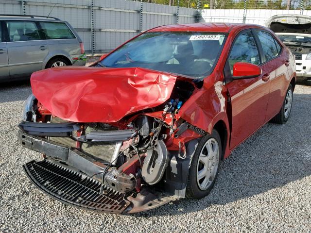 2T1BURHE8GC513515 - 2016 TOYOTA COROLLA L BURGUNDY photo 2