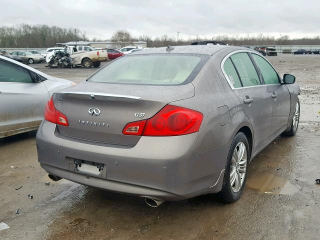 JN1CV6AP4BM505891 - 2011 INFINITI G37 BASE GRAY photo 4