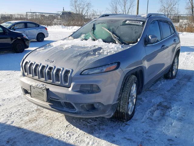 1C4PJMDS8EW232283 - 2014 JEEP CHEROKEE L GRAY photo 2