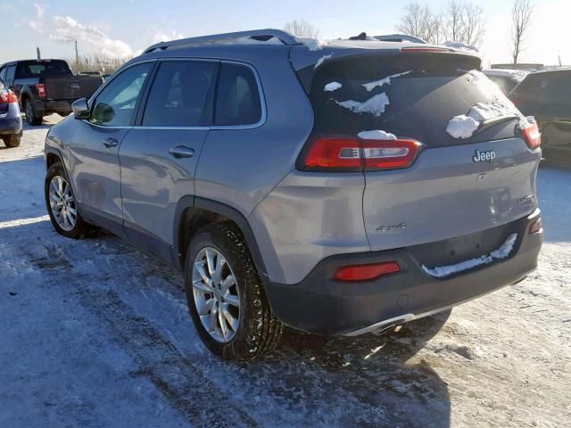 1C4PJMDS8EW232283 - 2014 JEEP CHEROKEE L GRAY photo 3