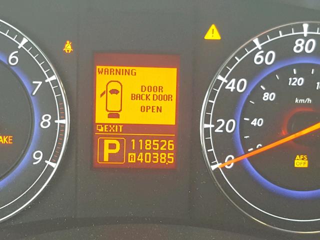 JN1AJ0HP2AM703566 - 2010 INFINITI EX35 BASE BLACK photo 8