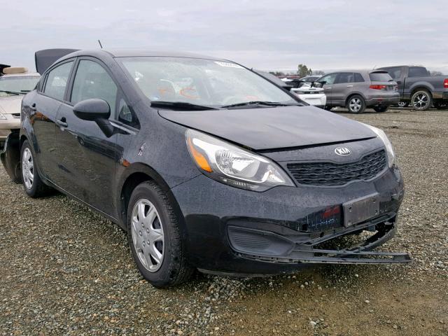 KNADM4A30D6205176 - 2013 KIA RIO LX BLACK photo 1