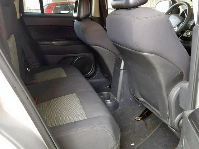 1J4FT47B99D102302 - 2009 JEEP COMPASS SP SILVER photo 6