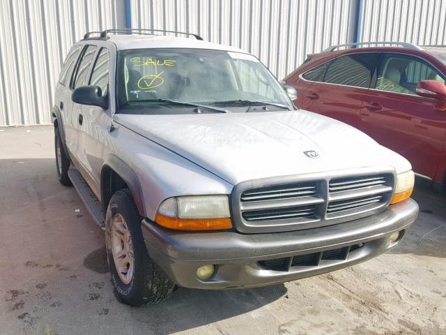 1B4HR38N82F173871 - 2002 DODGE DURANGO SP SILVER photo 1