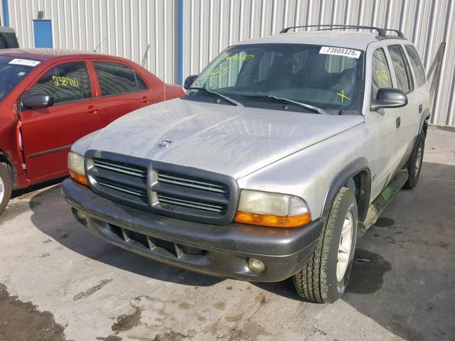 1B4HR38N82F173871 - 2002 DODGE DURANGO SP SILVER photo 2