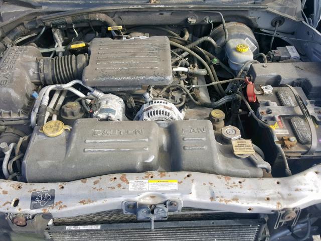 1B4HR38N82F173871 - 2002 DODGE DURANGO SP SILVER photo 7