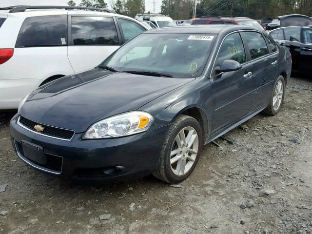 2G1WC5E38E1182441 - 2014 CHEVROLET IMPALA LIM GRAY photo 2