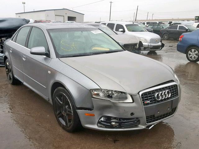 WAUDF78EX8A035009 - 2008 AUDI A4 2.0T QU SILVER photo 1