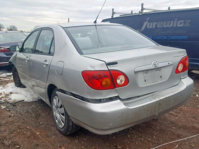 2T1BR32E84C297006 - 2004 TOYOTA COROLLA CE SILVER photo 3