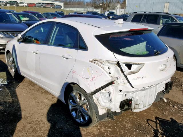 KMHD35LH3FU240504 - 2015 HYUNDAI ELANTRA GT WHITE photo 3