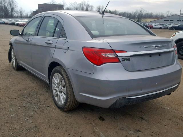 1C3CCBAB6DN734137 - 2013 CHRYSLER 200 LX SILVER photo 3