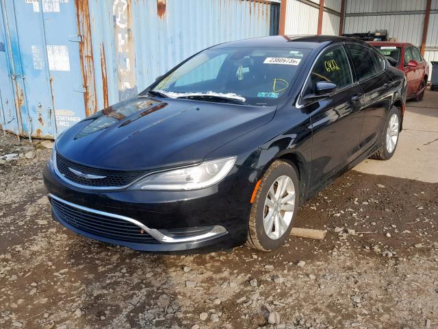 1C3CCCAB6GN103785 - 2016 CHRYSLER 200 LIMITE BLACK photo 2