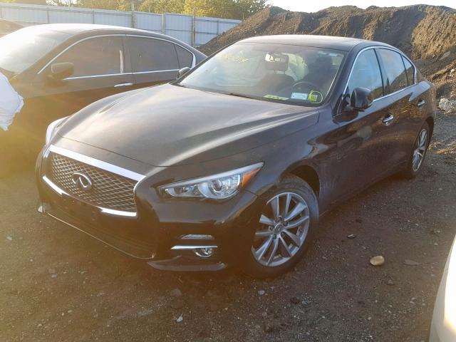 JN1BV7AR8EM705101 - 2014 INFINITI Q50 BASE BLACK photo 2