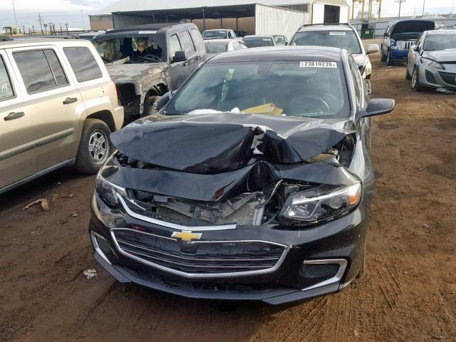 1G1ZB5STXGF224298 - 2016 CHEVROLET MALIBU LS BLACK photo 10