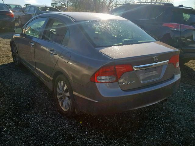 2HGFA1F99AH511398 - 2010 HONDA CIVIC EXL GRAY photo 3