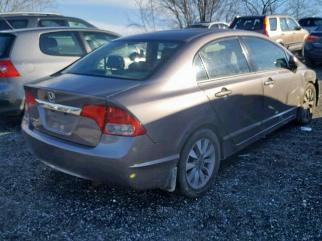 2HGFA1F99AH511398 - 2010 HONDA CIVIC EXL GRAY photo 4