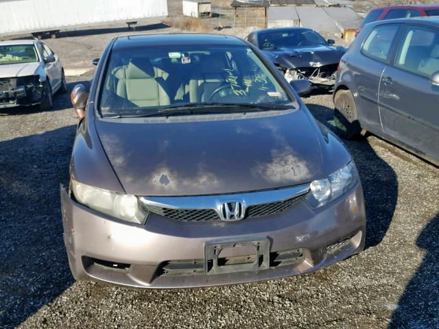 2HGFA1F99AH511398 - 2010 HONDA CIVIC EXL GRAY photo 9