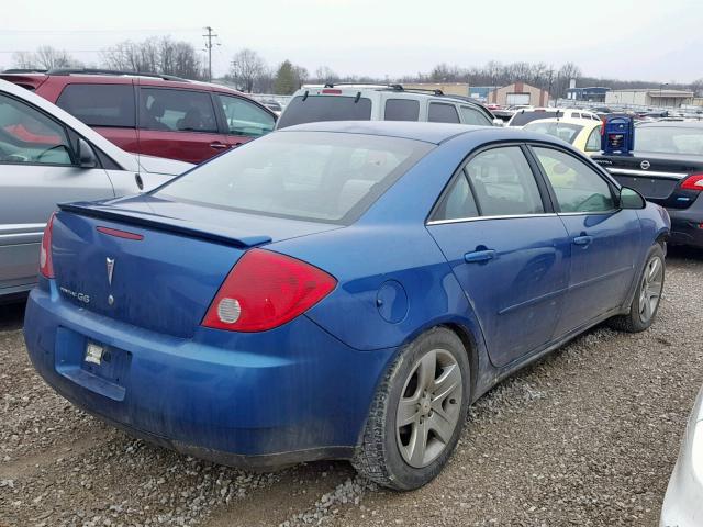 1G2ZG58B174180909 - 2007 PONTIAC G6 BASE BLUE photo 4