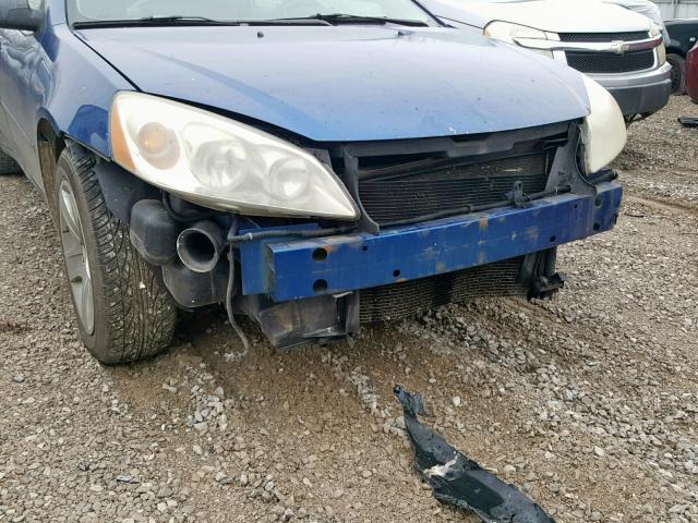 1G2ZG58B174180909 - 2007 PONTIAC G6 BASE BLUE photo 9