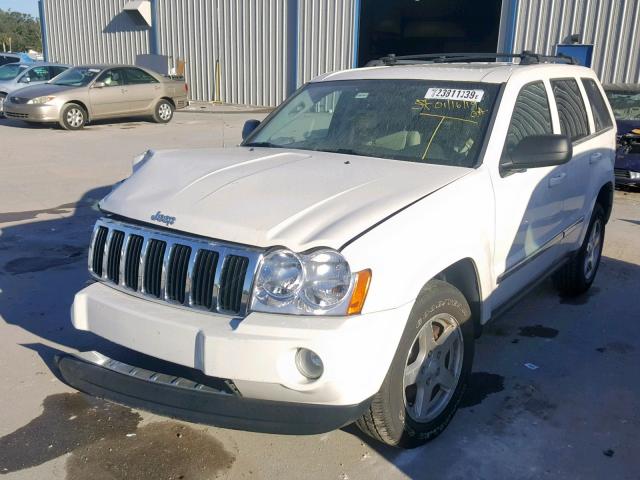 1J4HS58N35C656221 - 2005 JEEP GRAND CHER WHITE photo 2