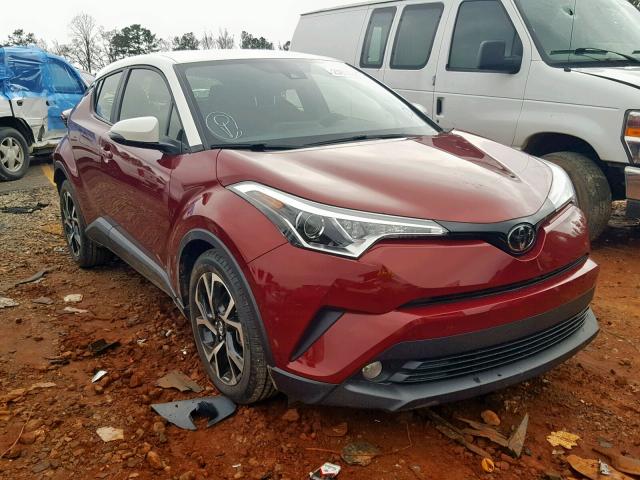 JTNKHMBX8J1003982 - 2018 TOYOTA C-HR XLE RED photo 1