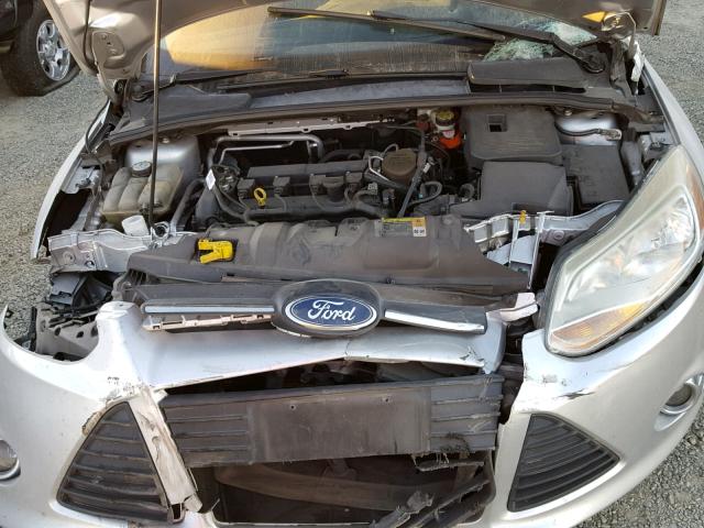 1FAHP3K23CL177553 - 2012 FORD FOCUS SE SILVER photo 7