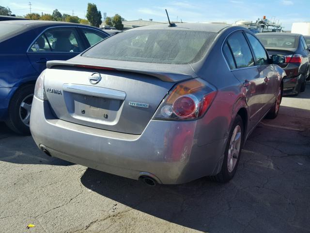 1N4CL21E58C141219 - 2008 NISSAN ALTIMA HYB GRAY photo 4