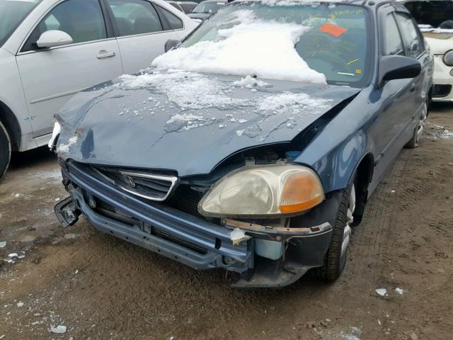 2HGEJ6527WH577226 - 1998 HONDA CIVIC DX BLUE photo 10