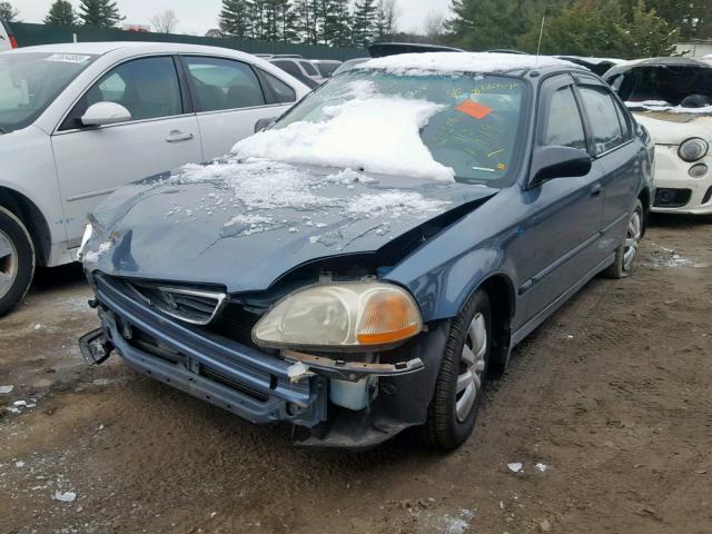 2HGEJ6527WH577226 - 1998 HONDA CIVIC DX BLUE photo 2