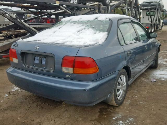 2HGEJ6527WH577226 - 1998 HONDA CIVIC DX BLUE photo 4