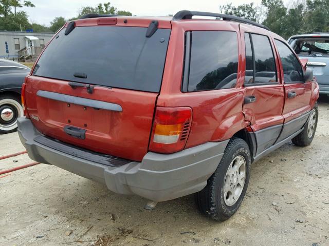 1J4GX48S23C510046 - 2003 JEEP GRAND CHER BURGUNDY photo 4