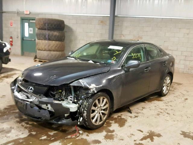 JTHCK262082025765 - 2008 LEXUS IS 250 GRAY photo 2