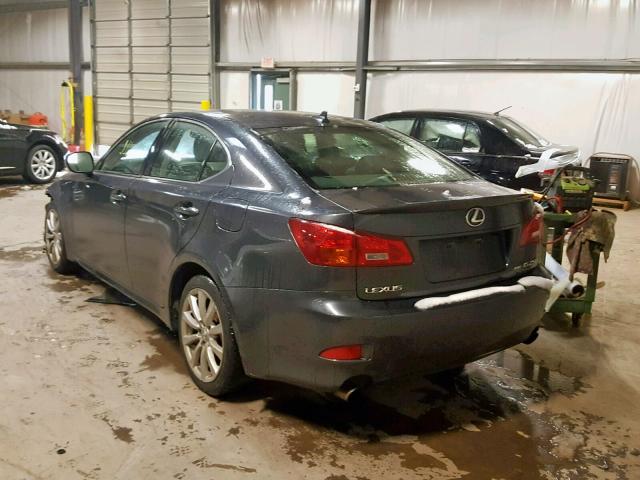 JTHCK262082025765 - 2008 LEXUS IS 250 GRAY photo 3