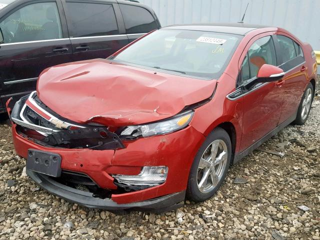 1G1RB6E43CU113317 - 2012 CHEVROLET VOLT RED photo 2