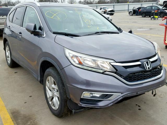 5J6RM4H76FL030318 - 2015 HONDA CR-V EXL GRAY photo 1